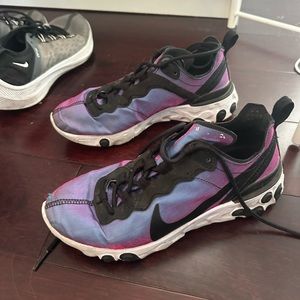 Nike react sneakers limited edition blue and purple